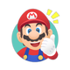 Mario reaction in Super Mario Party Jamboree.