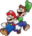 Mario and Luigi surprised