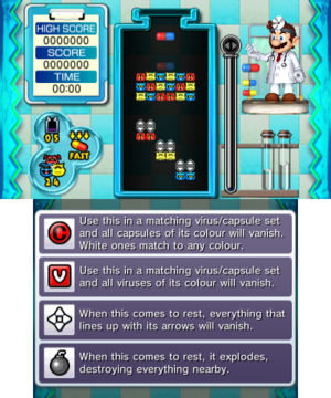 Advanced Stage 16 of Miracle Cure Laboratory in Dr. Mario: Miracle Cure