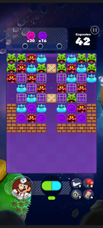 Stage 293 from Dr. Mario World