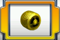 An icon of the Gold Tires in Mario Kart 7
