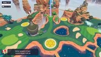 Hole 17 of Shelltop Sanctuary's Pro layout from Mario Golf: Super Rush