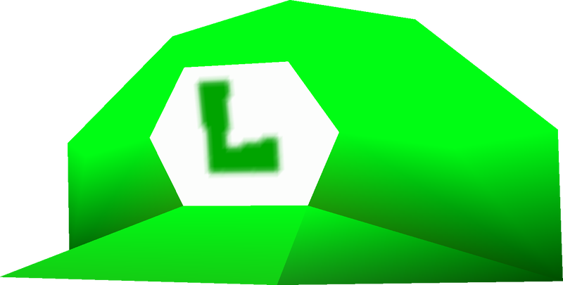 File:MK64 Luigi hat model.png