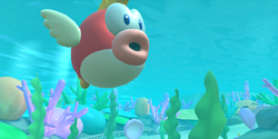 3DS Cheep Cheep Lagoon scene from the official website of Mario Kart Tour