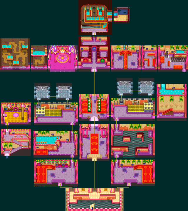 File:ML-BIS-map-Peach'sCastle(secondfloor).png - Super Mario Wiki, the ...