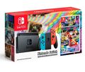 Russian Mario Kart 8 Deluxe Nintendo Switch bundle box art with neon blue and red Joy-Con