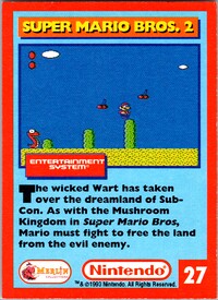 One of the Nintendo Collector Cards