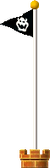 Sprite of a Goal Pole from New Super Mario Bros. 2.