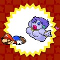 Picture of Mario and Flurrie from an opinion poll on partners from Paper Mario: The Thousand-Year Door for the Nintendo Switch