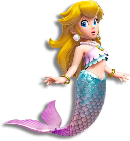 Mermaid Peach - Super Mario Wiki, the Mario encyclopedia