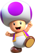 Artwork of a Purple Toad from Super Mario Run.