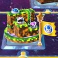 Screenshot of the level icon of Piranha Creeper Creek after Dark in Super Mario 3D World