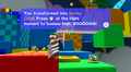 Screenshot of Spring Luigi in Toy Time Galaxy