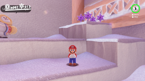A group of three Regional Coins in the Snow Kingdom.
