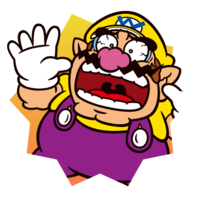 Sticker of Wario from Mario Party Superstars