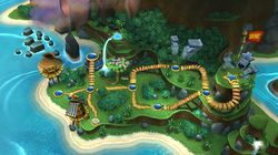 Map of Jungle in Donkey Kong Country Returns