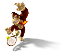 Artwork of Donkey Kong from Mario Power Tennis.
