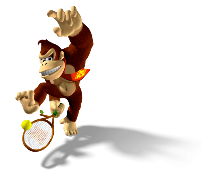 File:Donkey Kong Artwork - Mario Power Tennis.png