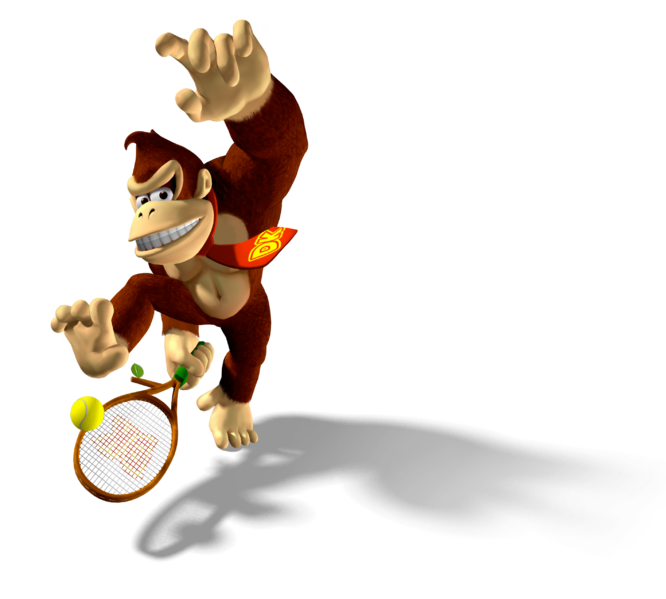 File:Donkey Kong Artwork - Mario Power Tennis.png
