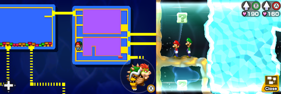 Block 42 in Energy Hold of Mario & Luigi: Bowser's Inside Story + Bowser Jr.'s Journey.