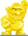The golden statue of Wario