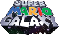 The earliest known design for the Super Mario Galaxy logo.