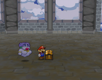 Fifth treasure chest in Hooktail Castle of Paper Mario: The Thousand-Year Door.