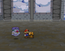 Fifth treasure chest in Hooktail Castle of Paper Mario: The Thousand-Year Door.