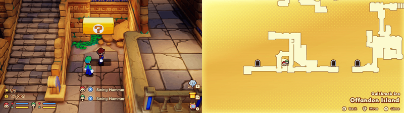 Block 21 in Offandon Island from Mario & Luigi: Brothership