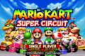 All racers' go-kart on the title screen