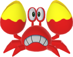 Rendered model of a Sidestepper in Mario Kart Tour.
