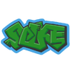 A sticker from Mario Kart World