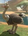 A different angle of the ostrich in Mario Kart World