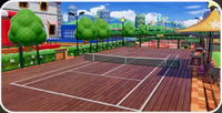A court from Mario Tennis Fever