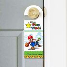 Thumbnail of a set of printable Mario-themed door hangers