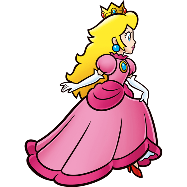 File:Peach Running 2D Shaded Artwork.png