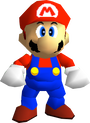 Model of Mario from Super Mario 64.