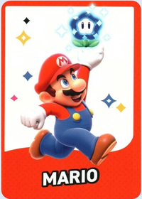 One of the Super Mario Bros. Wonder Trading Cards.