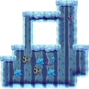 Ground (block) in Super Mario Maker 2 - New Super Mario Bros. U game style, Underwater night theme.