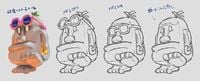 Concept art of the Moe-Eye in Super Mario Odyssey.