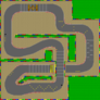 The map for Mario Circuit 2.