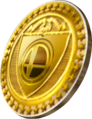 A gold Smash Coin