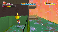 Coin Block in Super Paper Mario viewed from 3D perspective.