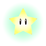 Artwork of a Super Star from Super Smash Bros. Brawl.