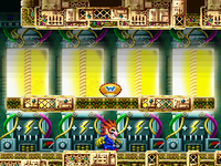 The yellow power generators in Carpaccio's Lab from Wario: Master of Disguise