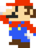 Mario using the Bitsize Candy from Mario Party 8