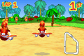 Diddy racing himself in multiplayer VS Mode