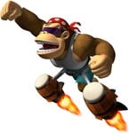 Artwork of Funky Kong from Donkey Kong: Barrel Blast