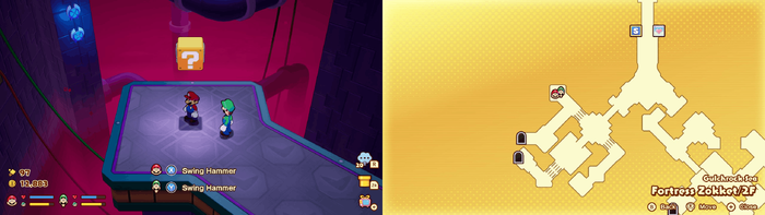 Block 2 in Fortress Zokket from Mario & Luigi: Brothership