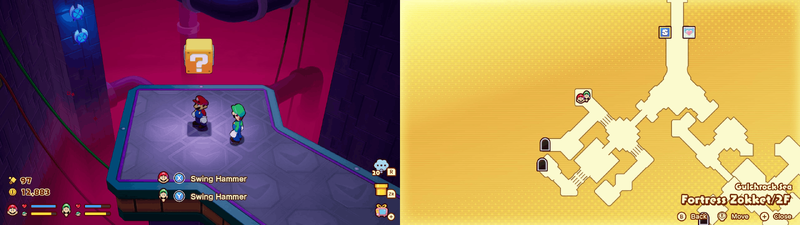 Block 2 in Fortress Zokket from Mario & Luigi: Brothership